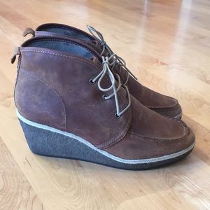 Olukai Wali Leather Women's Comfort Wedge